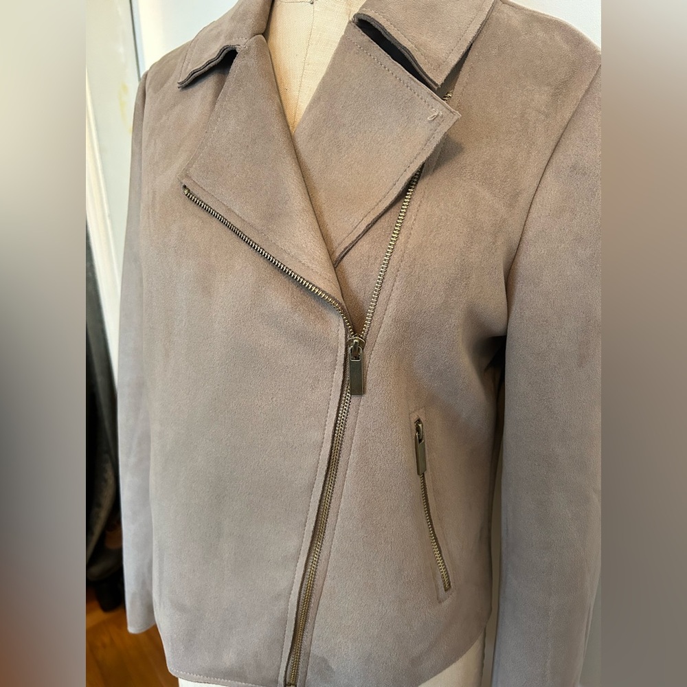 Suede Moto Jacket